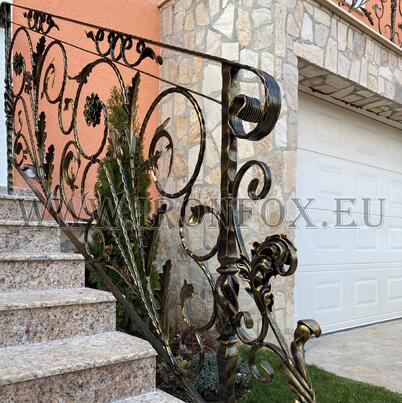 Wrought iron railing