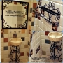 Stand lavello in ferro battuto