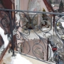 Parapetto in ferro battuto per terrazzo