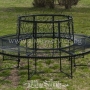 Wrought iron bench
