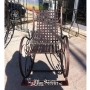 Wrought iron rocking chair