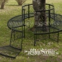 Wrought iron bench