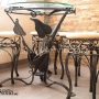 Wrought iron coffee table