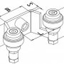 Gate stop  with 60mm gap