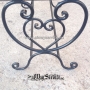 Wrought iron stool