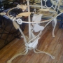 Wrought iron coffee table