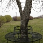 Wrought iron bench
