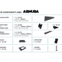 Алуминиева овална ламела - 120x8x2000 mm